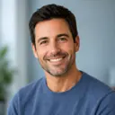 Portrait of homeowner sharing storm damage restoration experience